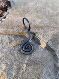 Hand Forged Spiral Keychain