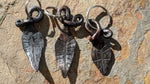 Hand Forged leaf key chain