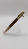 Bolt Action Bullet Pen (Brass w/ Rosewood)