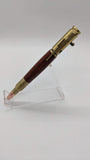 Bolt Action Bullet Pen (Brass w/ Rosewood)