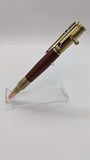 Bolt Action Bullet Pen (Brass w/ Rosewood)