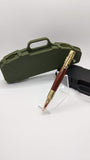 Bolt Action Bullet Pen (Brass w/ Rosewood)