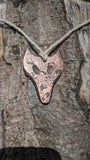 Mokume Gane Fox Pendant Necklace