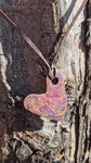 Mokume Gane Heart Pendant