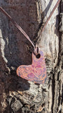 Mokume Gane Heart Pendant